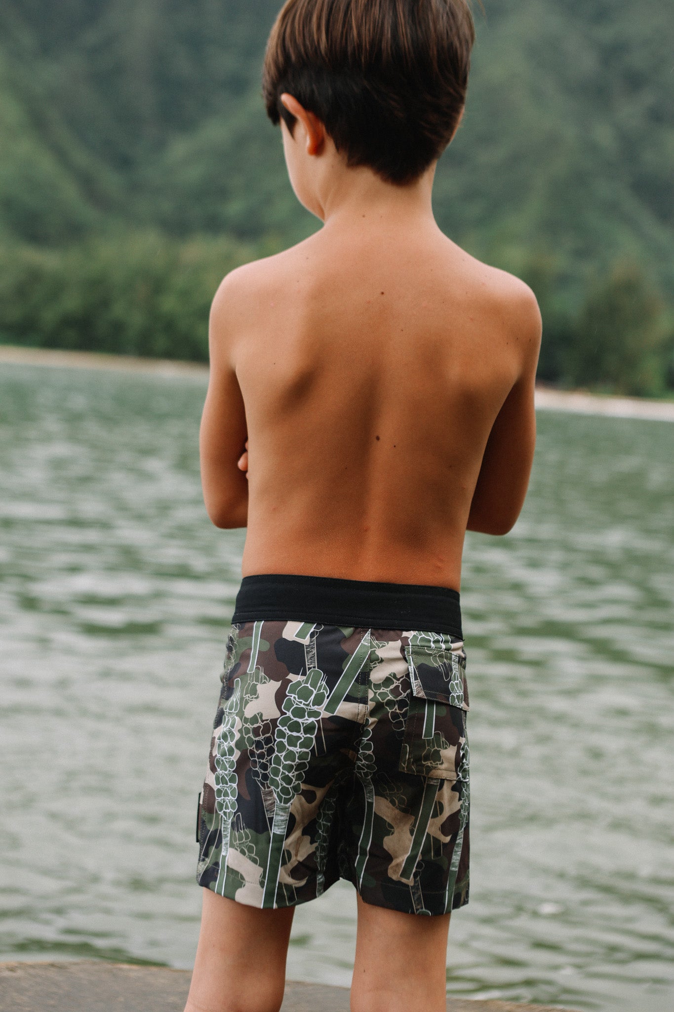 Lamaku Camo Keiki Boardshorts