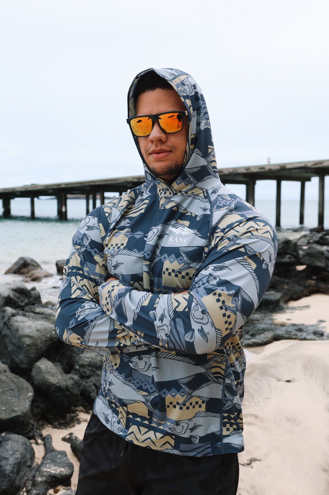 Uku Hooded Dri Fit Rashguard Long Sleeve