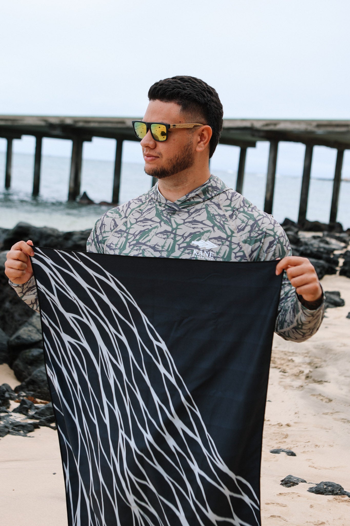 Microfiber Towel Upena Black