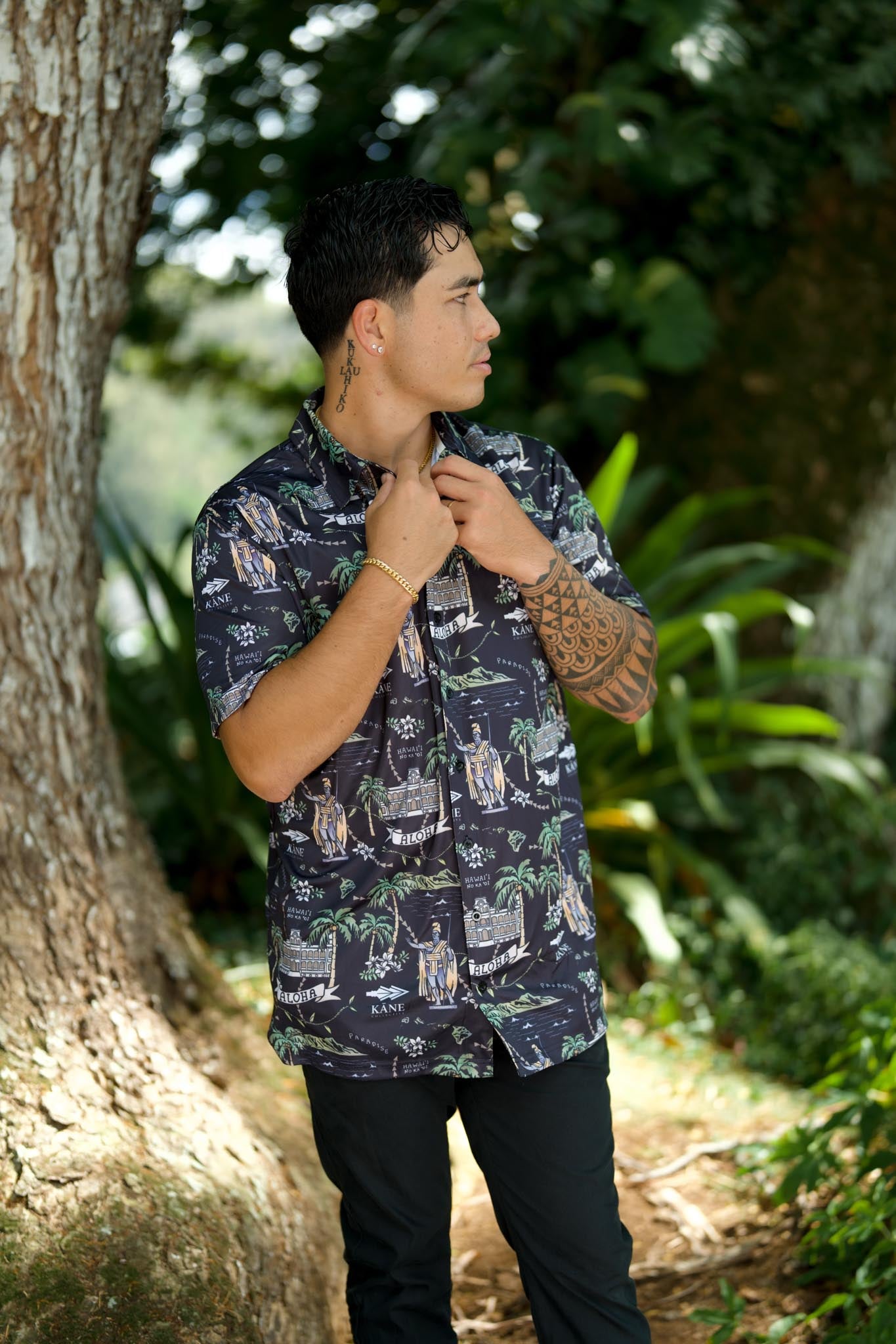 Kamehameha Day Dri Fit Aloha Shirt
