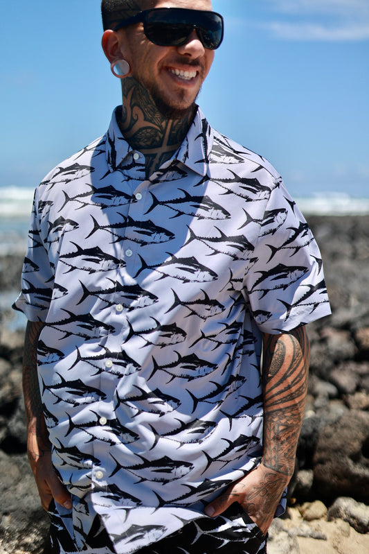 Ahi Dry Fit Aloha Shirt