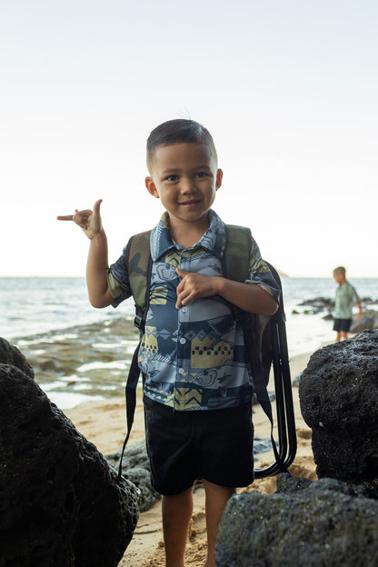 Keiki Uku Dri-Fit Aloha Shirt