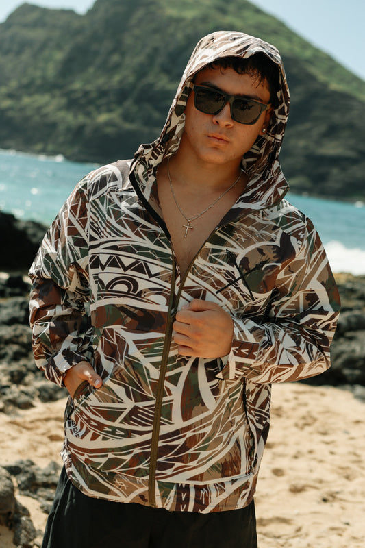 Pixel-Poly Camo Windbreaker