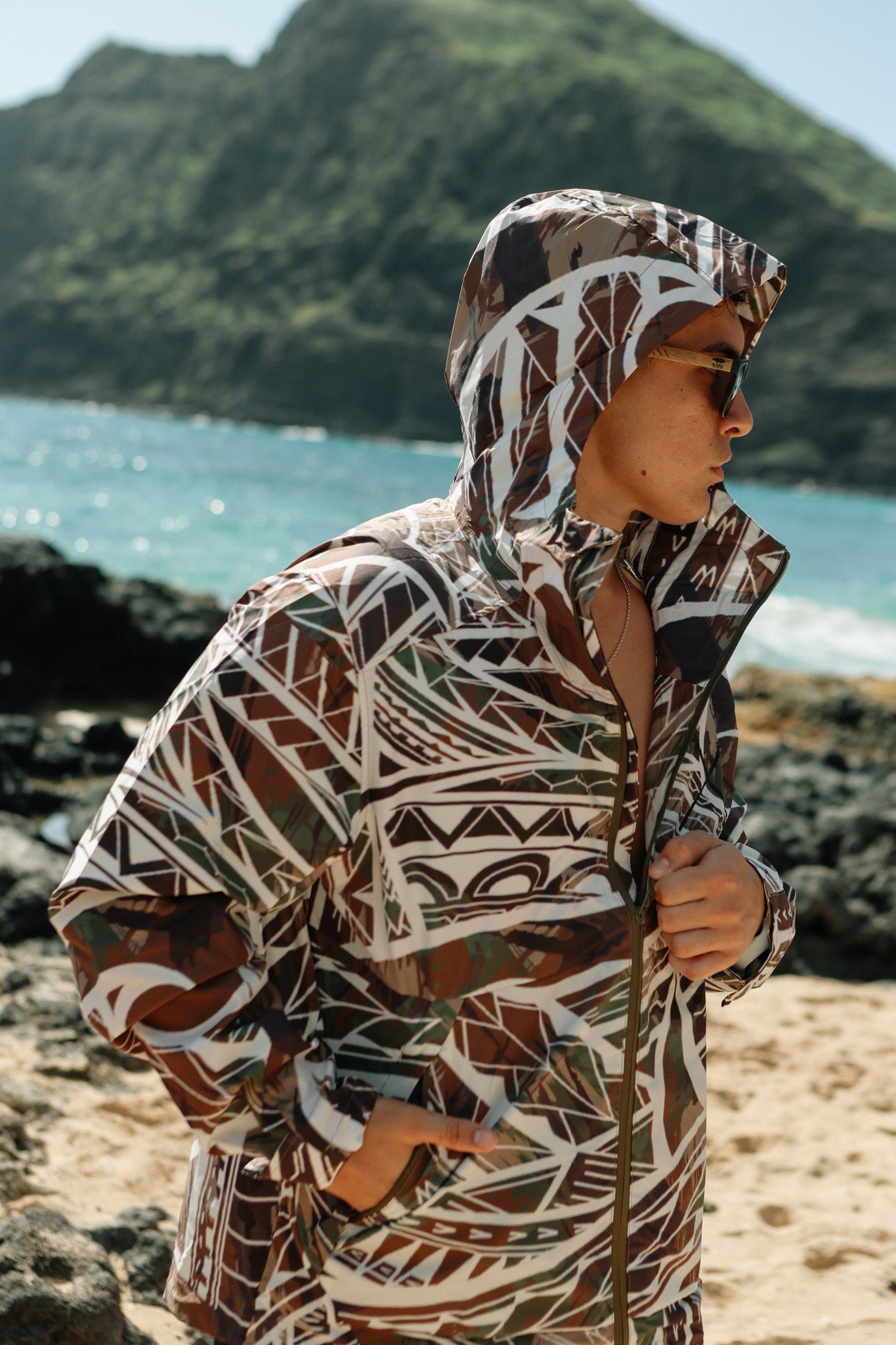 Pixel-Poly Camo Windbreaker