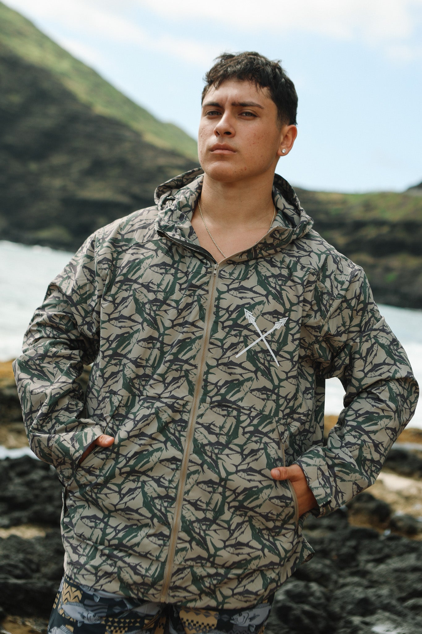Ahi Camo Windbreaker