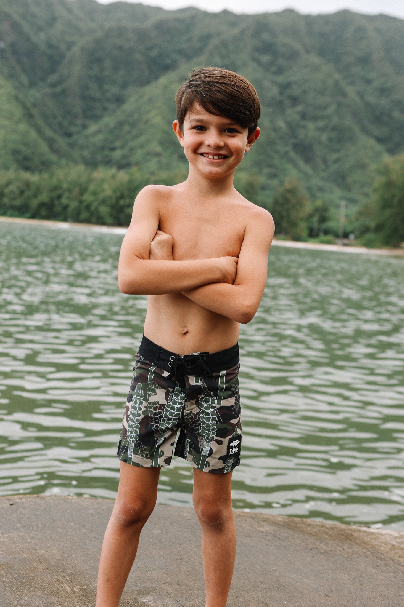 Lamaku Camo Keiki Boardshorts