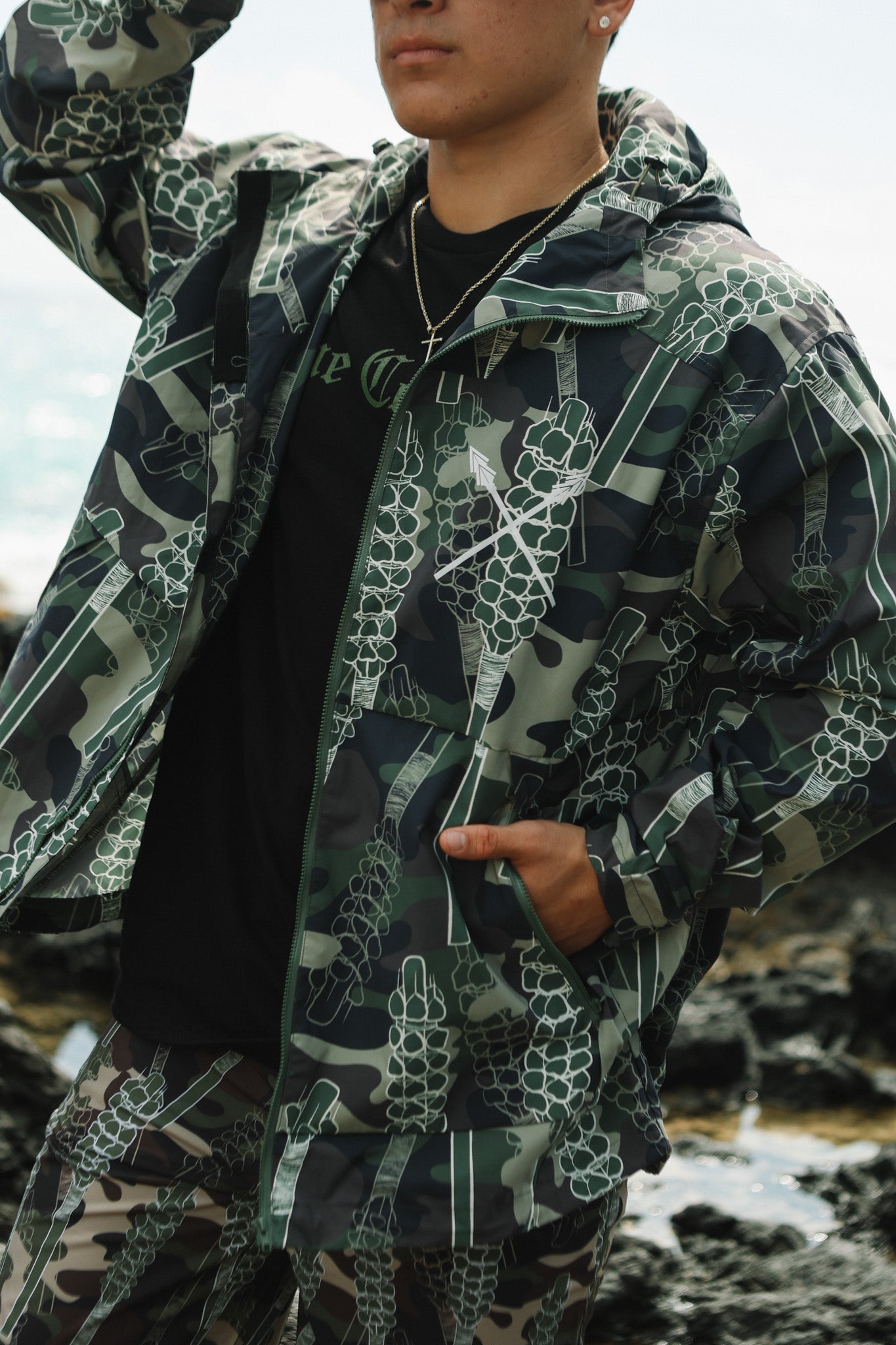 Lamaku Camo Windbreaker