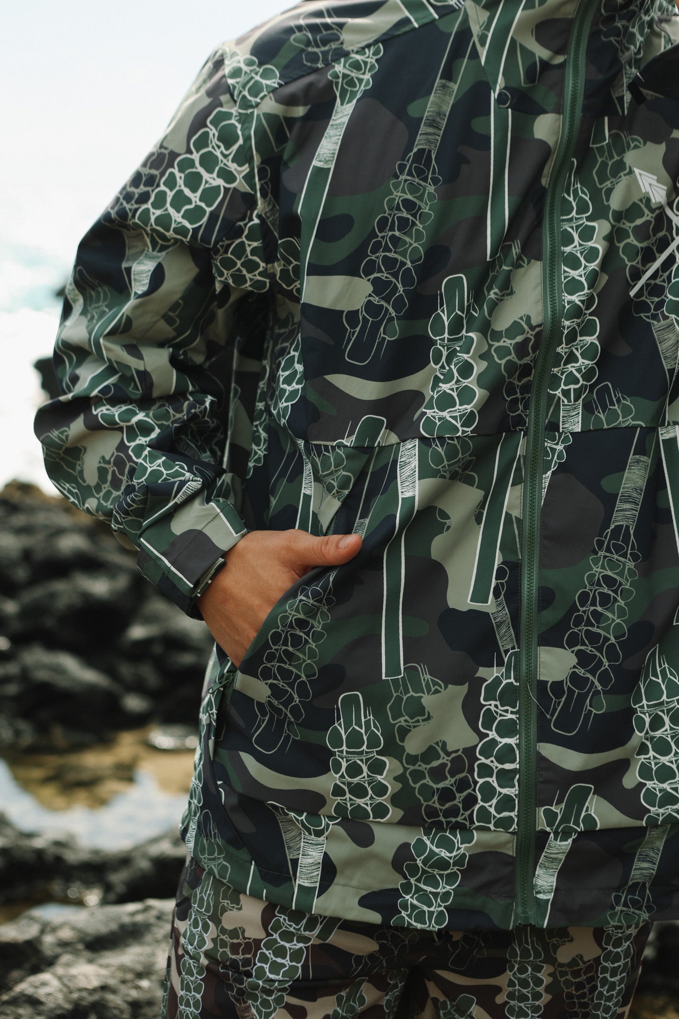 Lamaku Camo Windbreaker