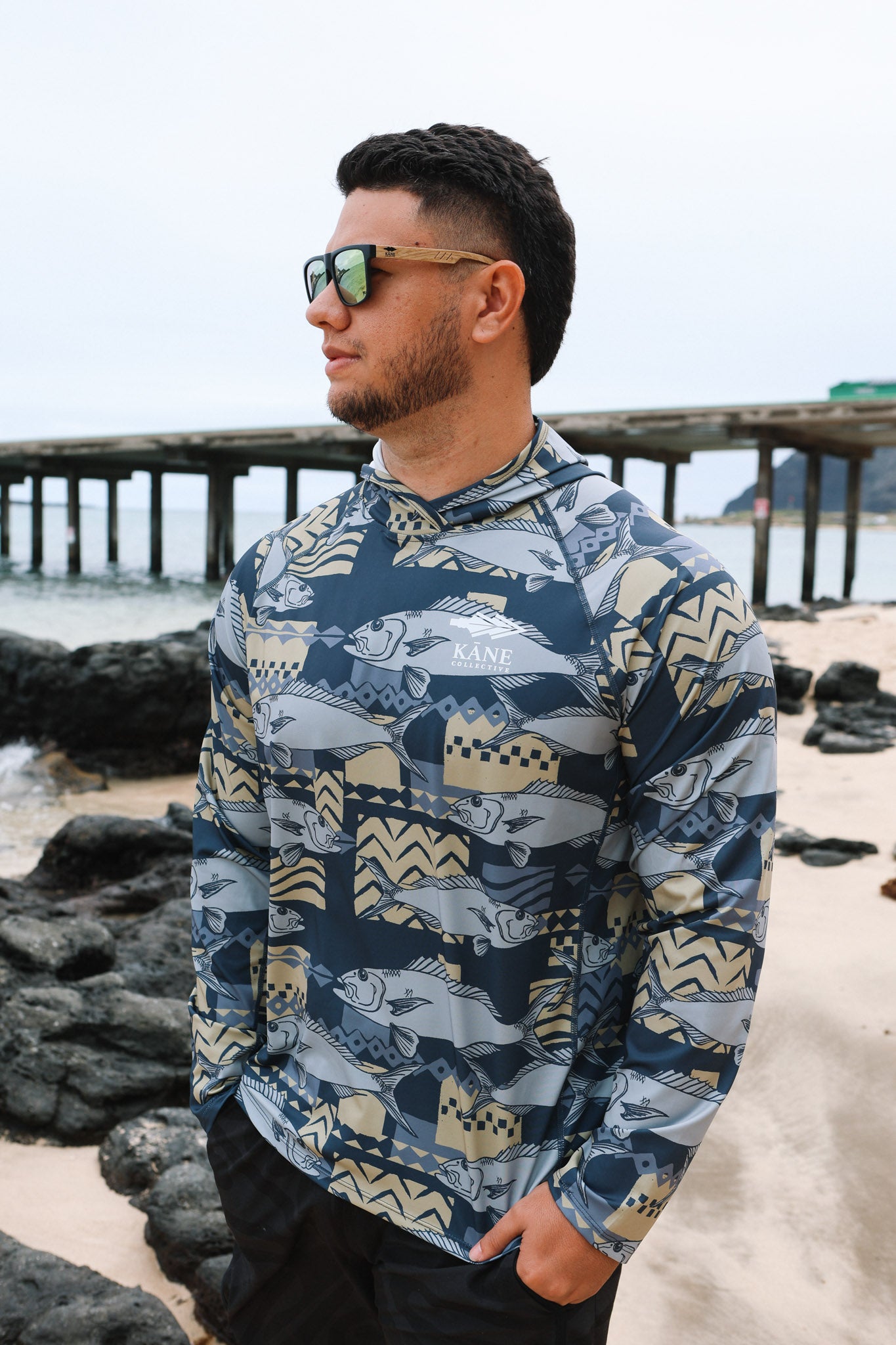 Uku Hooded Dri Fit Rashguard Long Sleeve