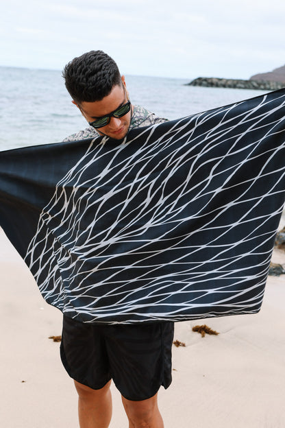 Microfiber Towel Upena Black