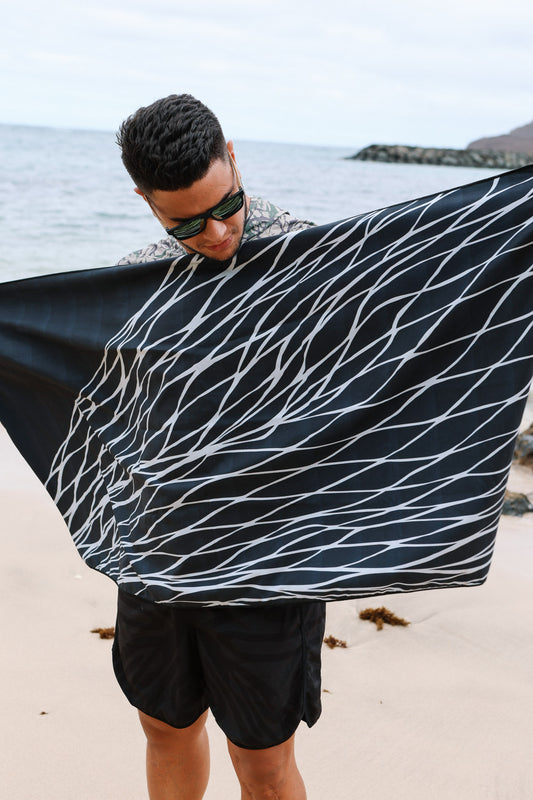 Microfiber Towel Upena Black