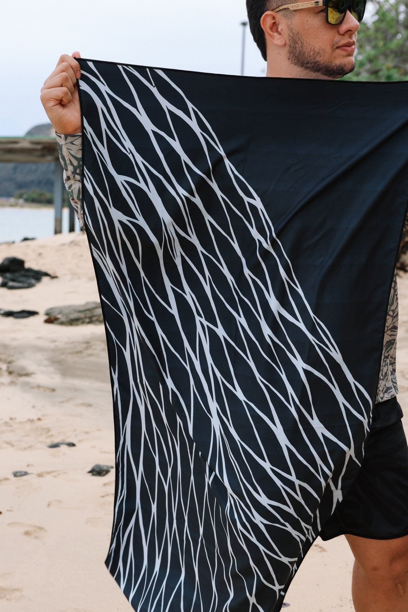 Microfiber Towel Upena Black