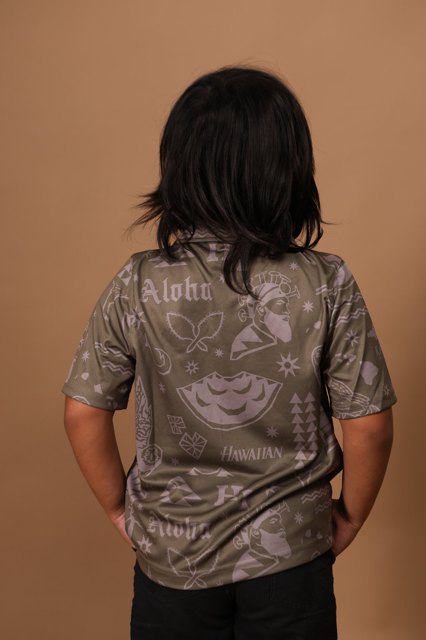 Keiki Mea Hawai'i Dri-Fit Aloha Shirt