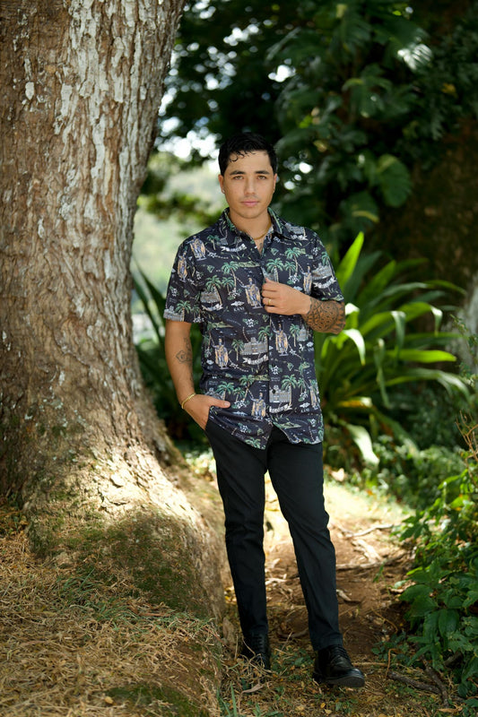 Kamehameha Day Dri Fit Aloha Shirt